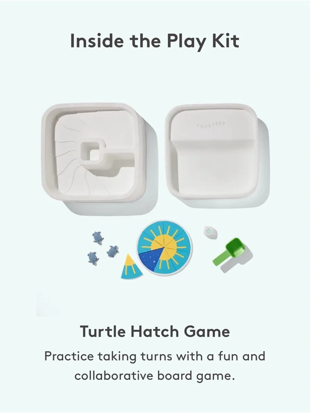 Lovevery Montessori Turtle Hatch Game from The Problem Solver Play Kit